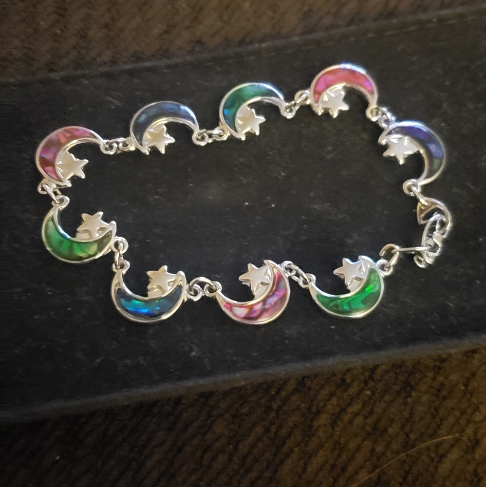 moon and stars ankle bracelet.